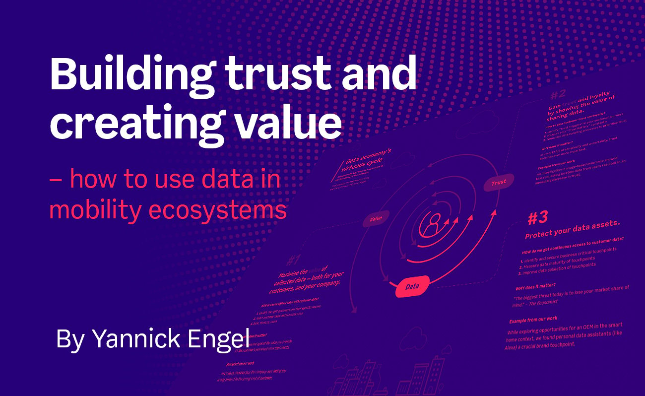 Building trust and creating value – how to use data in mobility ecosystems