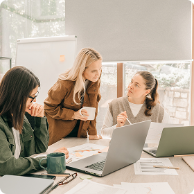 How organizations become ready for AI execution blog header image with three people interacting