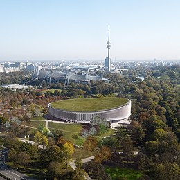 AerialView of SAP Garden 
