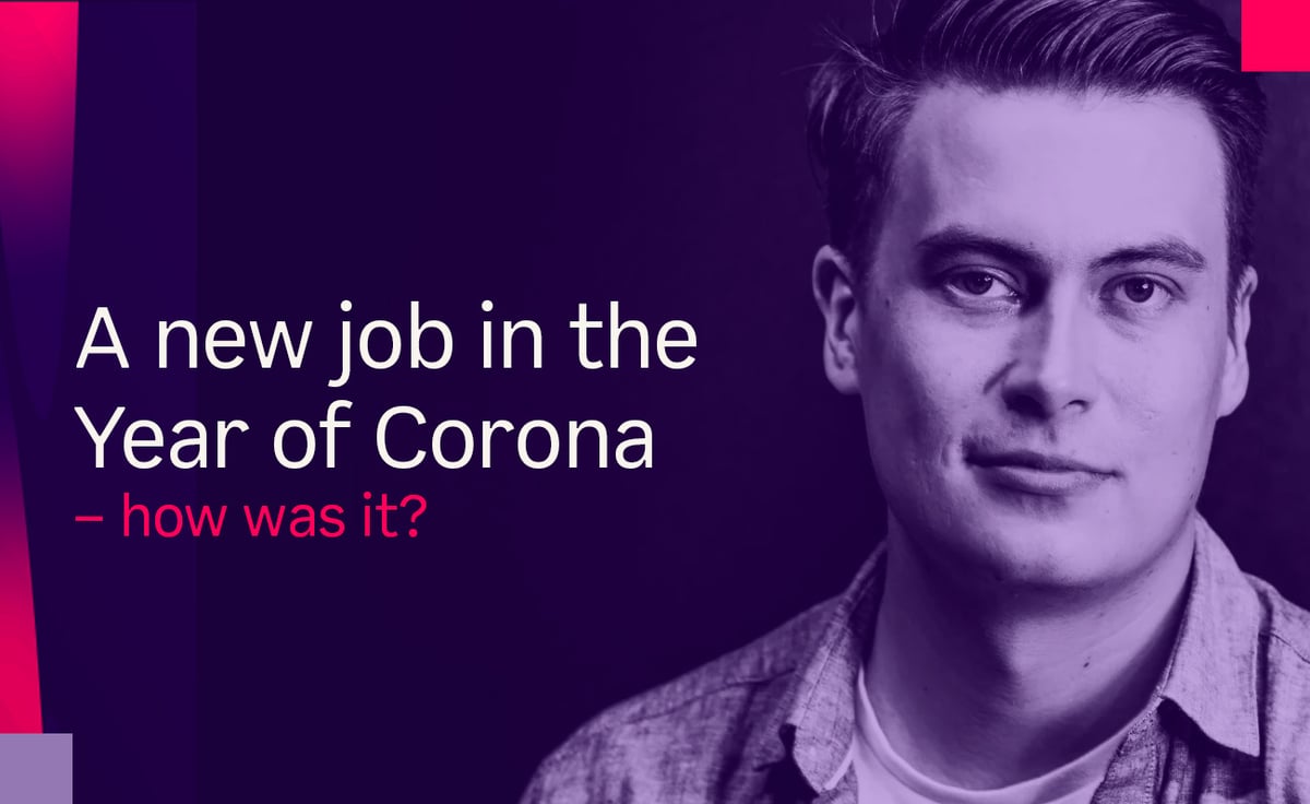 A new job in the year of corona