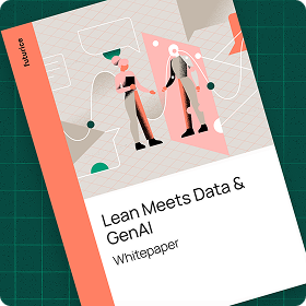 The handbook visual Lean Meets Data AI Whitepaper from Futurice