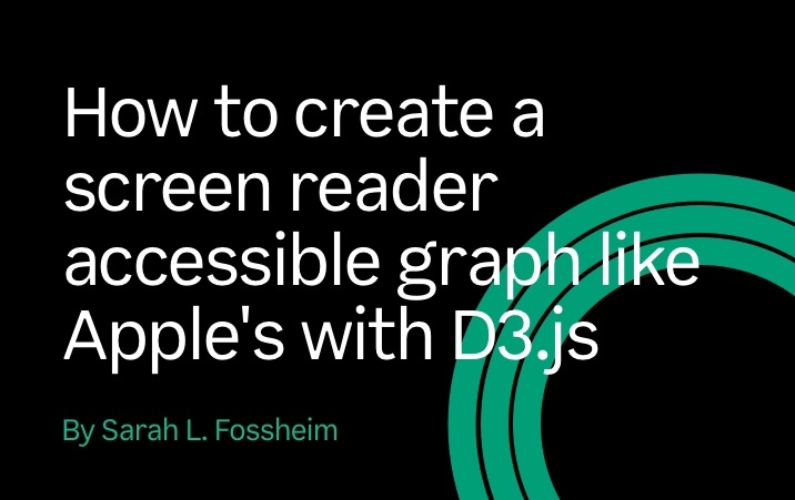 How to create a screen reader accessible graph like D3.js