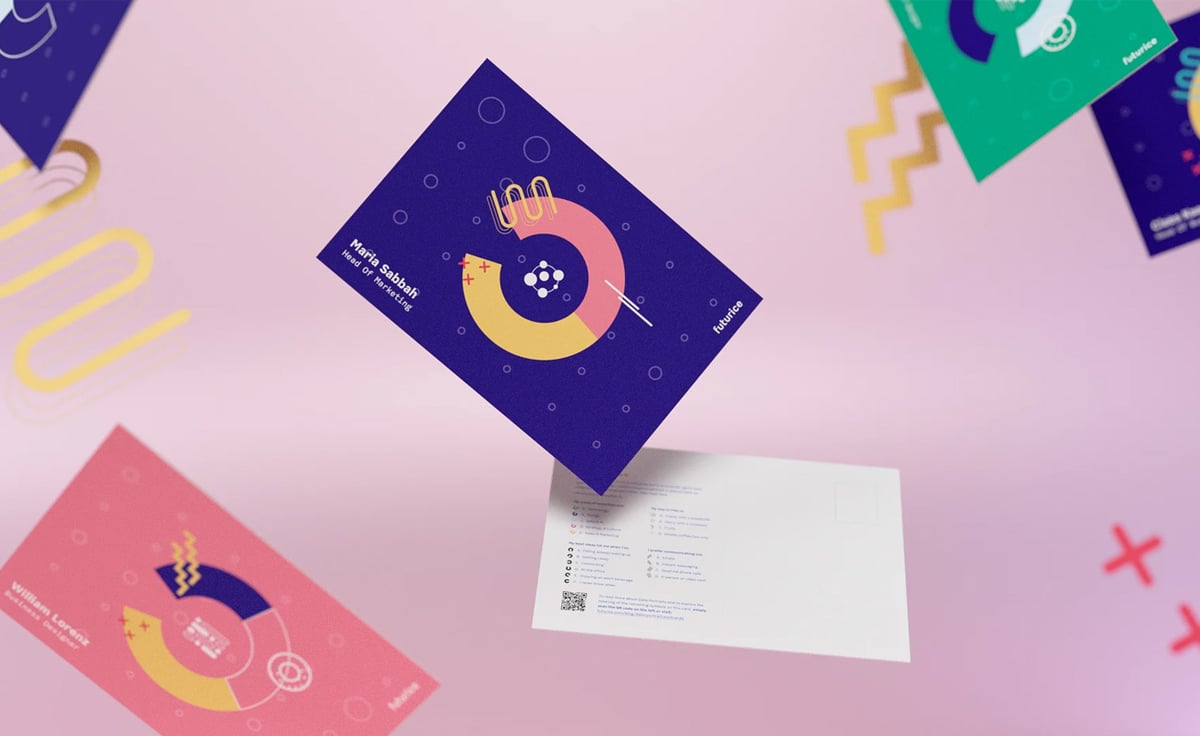 Reinventing the postcard with data portraits