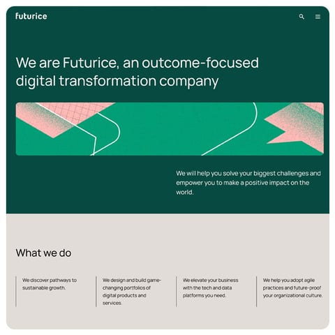 Our new evolved website, Futurice